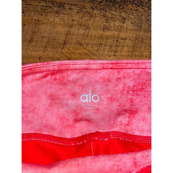 Alo Yoga Airbrush Poppy Casbah Athletic Workout Womens Cropped Leggings Size XS - Picture 5 of 8